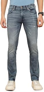 Wrangler Men's Blue Slim Fit Low Rise Pants