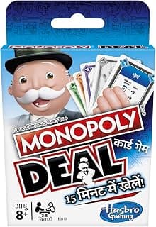 Monopoly Deal Card Game in Hindi (Multicolor), ForKids, Teens, Adults Ages 8 and Up