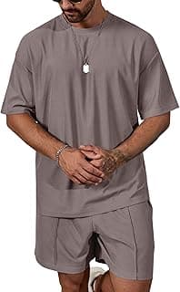 Vogaan Men's T-Shirt and Shorts Set | Top & Shorts Night Suits Set | Night Wear for Men | Holiday Outfits for Men's