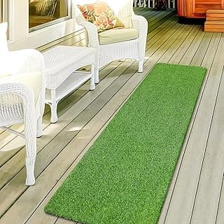 Artificial Green Grass Carpet Mat for Balcony Floor, Lawn, Terrace Door Entrance Mats - 1.5x3 feet