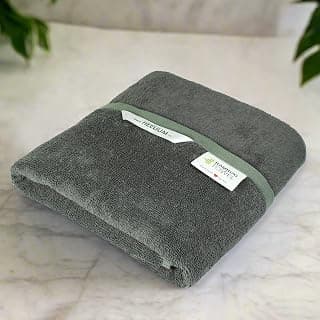 HEELIUM Bamboo Bath Towel | 3X Softer & Quick Drying | 400 GSM -140 X 70 Cm,Grey