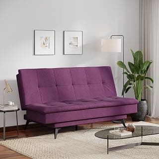 Wakefit Flexia Sofa Cum Bed - Three Seater - Warpknit Series Purple
