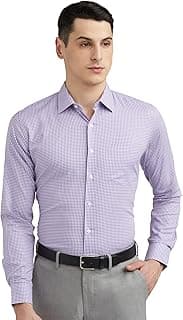 Van Heusen Formal Checkered Shirt for Men| Premium Cotton| Full Sleeves| Slim Fit |Breathable Fabric