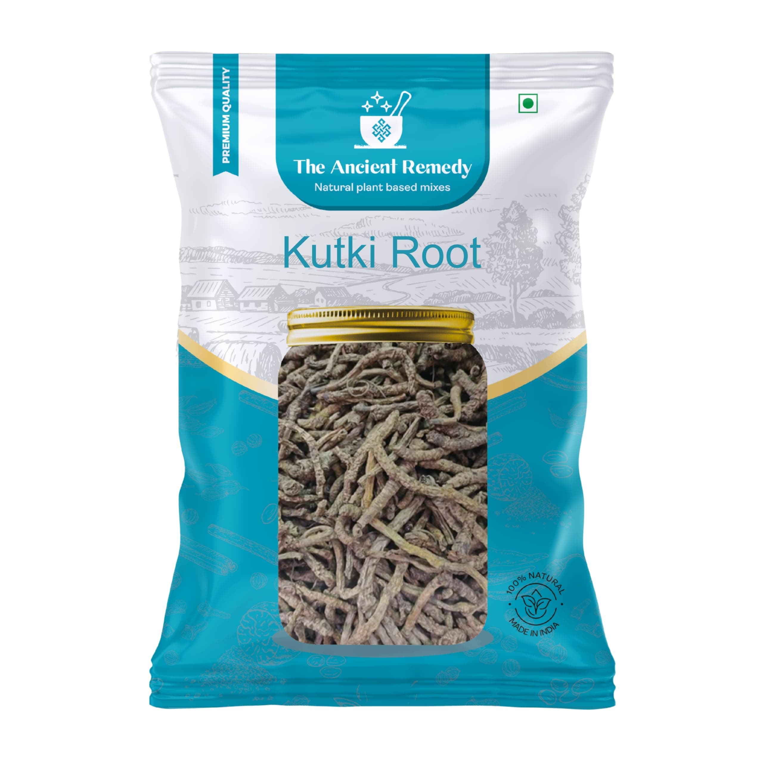 THE ANCIENT REMEDY Kutki Root 125g | Picrorhiza Kurroa Root | Premium Dried Kutki Root | Natural Botanical Raw Material | Pure Herbal Ingredient | Chemical-Free & Preservative-Free Plant Root