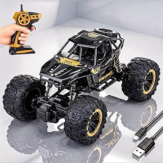Zest 4 Toyz Remote Control Car Toy for Kids | Rock Crawler Monster Truck Drift RC Car | 100+ft Range 2.4GHz Remote | Rechargeable Battery | Type-C USB | Off-Road Climbing Racing Car | Birthday Gift