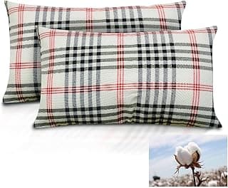Homerz Premium Set of 2 Organic Cotton Kapas Filled Pillow with Firm Medium Hardness, 16 x 24 Size, 700 gm Pillow (Organic Kapas Pillow- 2Pc)