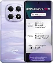 Redmi Note 15 5G (Mist Purple, 8GB RAM 128GB Storage) | 108MP OIS Camera | Snapdragon 6 Gen 3 | 17.2cm Tough Curved AMOLED Screen | Segment’s Slimmest Phone | 5520mAh Si/C Battery | 45W Fast Charging