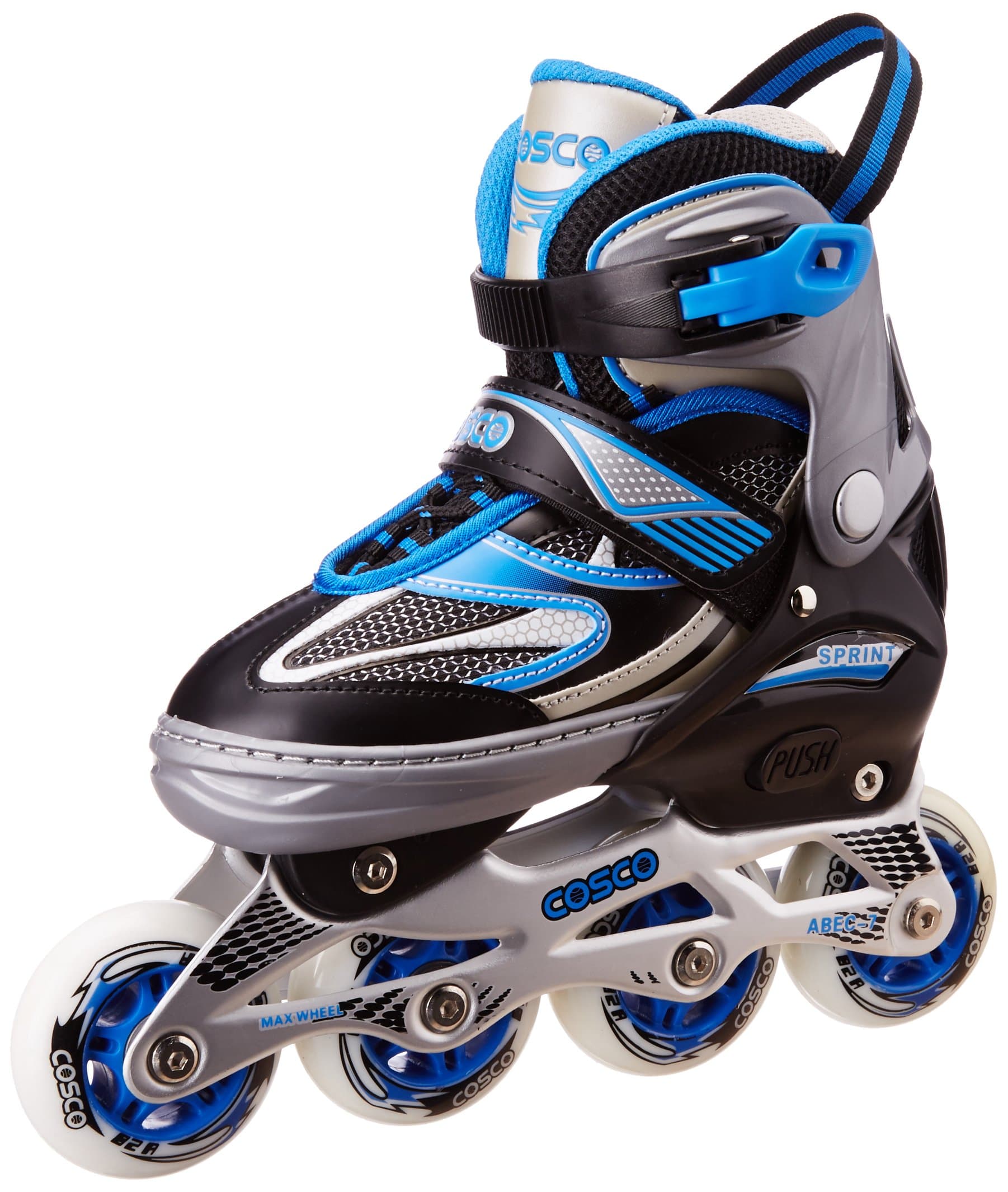 Cosco Unisex Inline_Skate_Wheel Sprint Roller Skates, Small, Multicolor