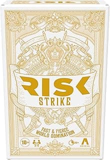 Hasbro Gaming Risk Strike Cards and Dice Game for Adults, Teens, and Kids Ages 10+, Quick-Playing Strategy Card Game for 2-5 Players, 20 Min. Average, Family Games