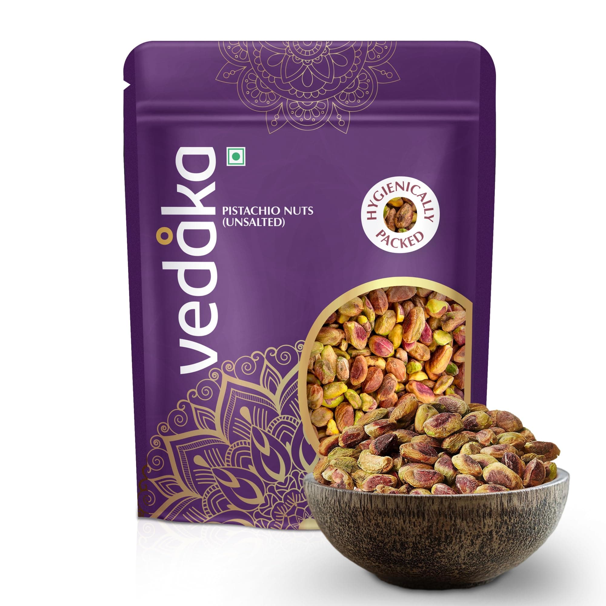 Amazon Brand - Vedaka Whole California Pista Kernels | 500G | Unsalted | Without Shell
