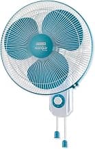 USHA Maxx Air Ultra Wall Fan | 400MM Sweep Size | 1350_RPM | Aerodynamic Blade Design for High Air Delivery | Anti - Rust Protection | 100% Copper Motor | 2 Year Warranty | Light Blue