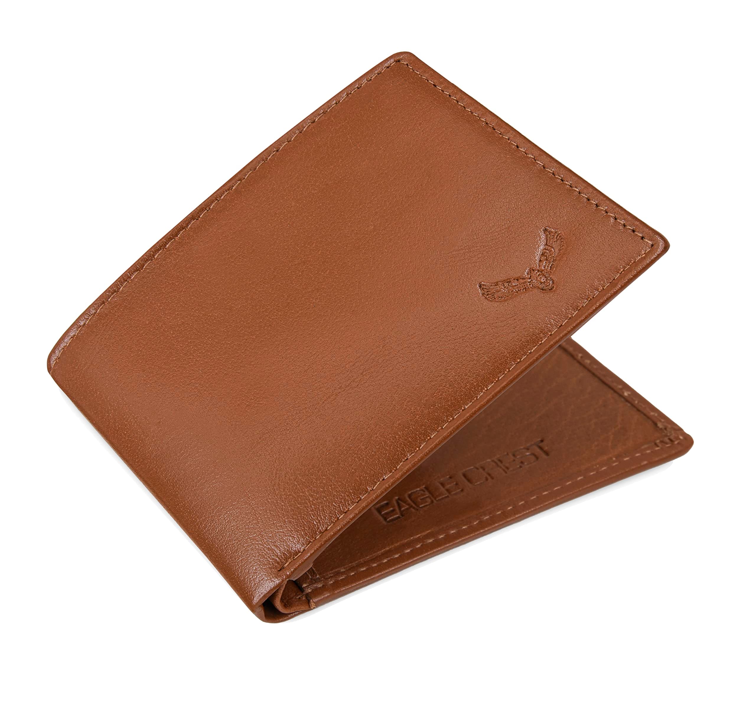 Eagle Crest Clark Cognac Leather Wallet for Men