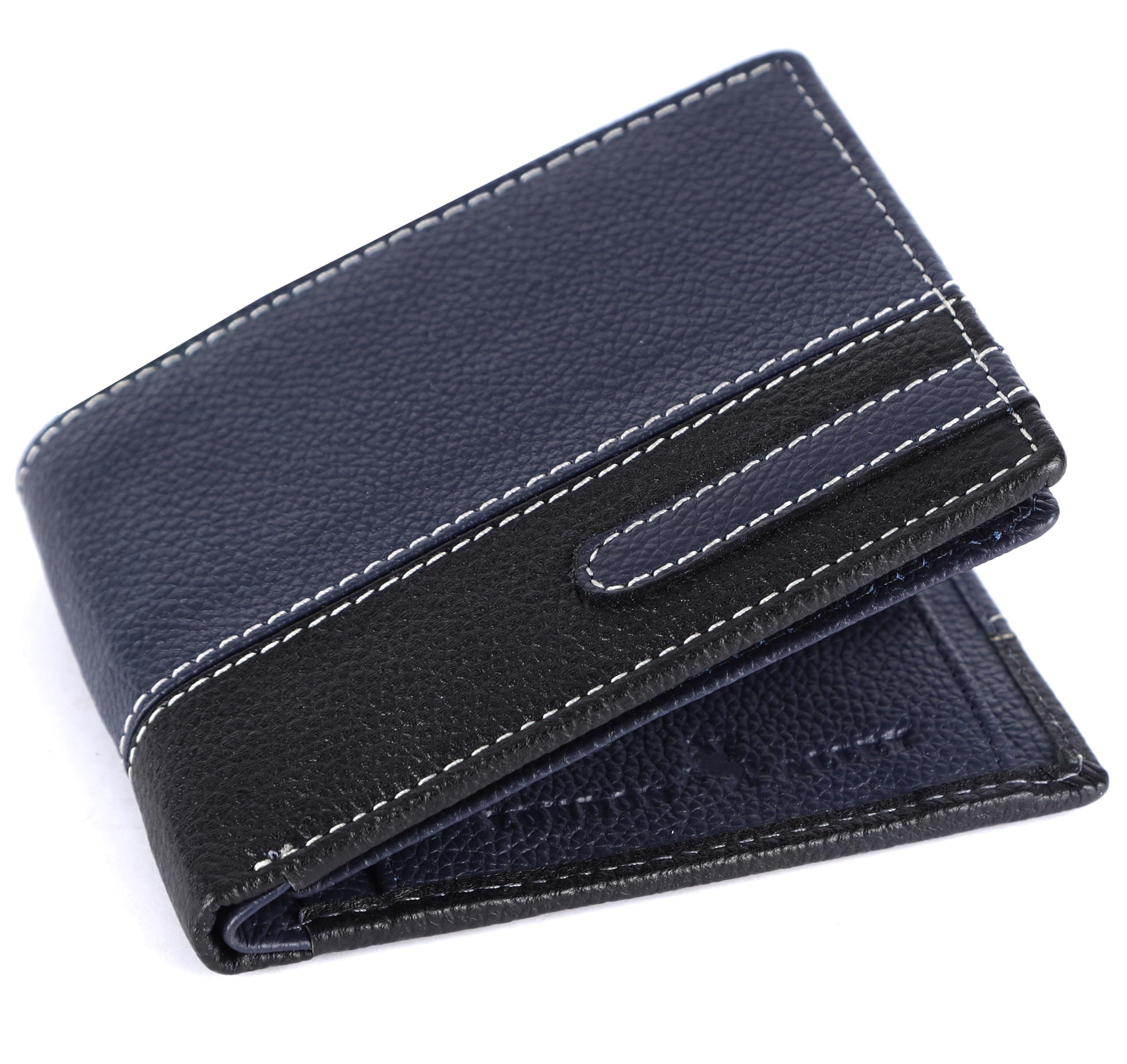 LONDON ALLEY Vibe Classic Blue/Black Men's Leather Wallet