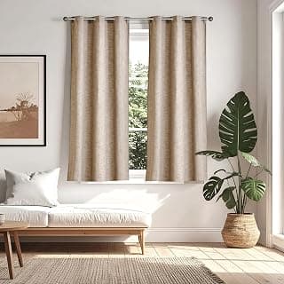 Home Centre Arena Set of 2 Woven Light Filtering Window Curtains
