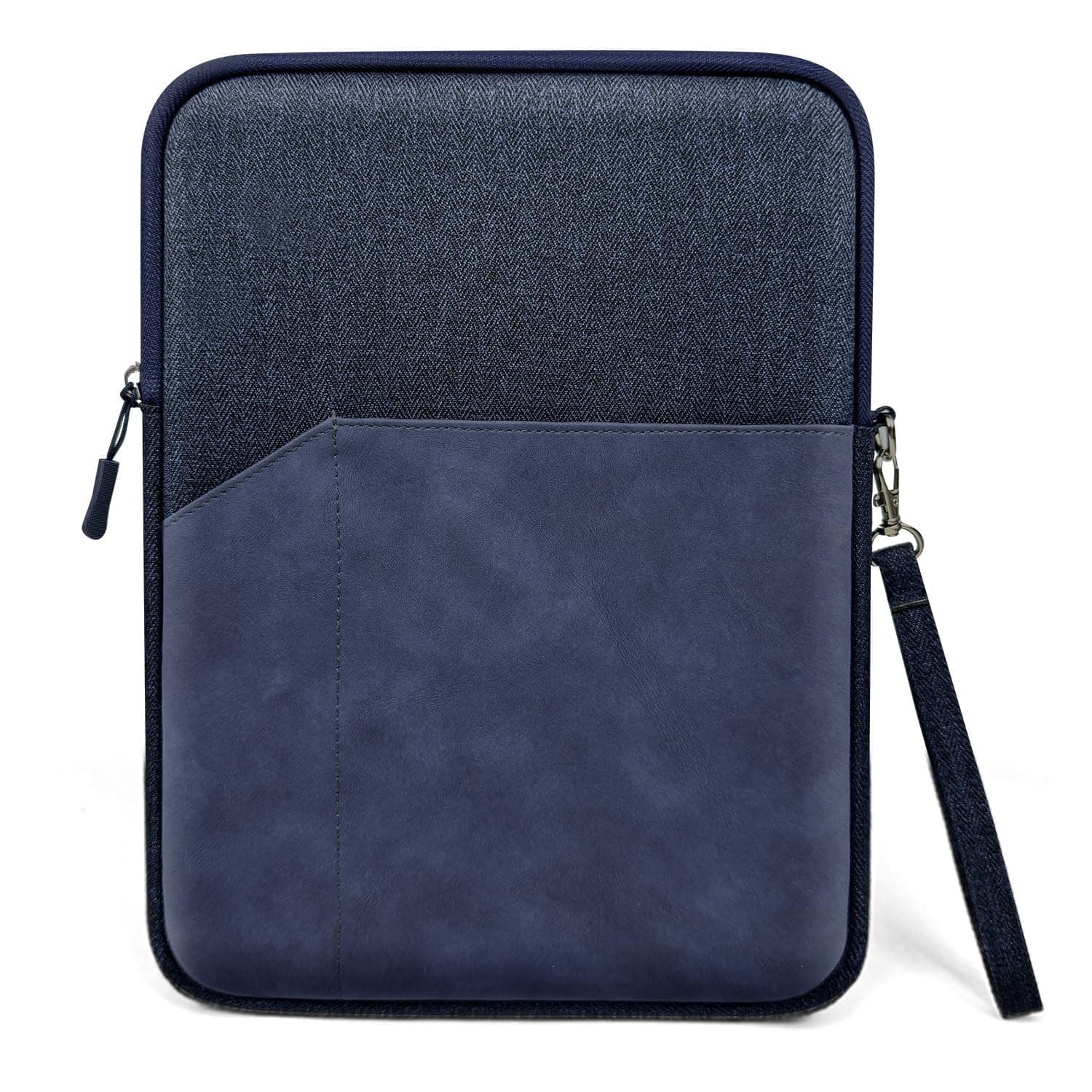 MOCA Universal Polyester 7-8 Inch Tablet Sleeve Case Cover: Fits Amazon Kindle, Paperwhite, Kindle Fire, Apple iPad mini, Lenovo M8, Samsung Galaxy A7 Lite, (6" to 8" Devices) (Navy Blue, 7-8 inch)