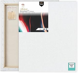 Variety Canvas 10 Oz Primed Cotton Pre Stretched Canvas with Wooden Frame - Multi Size (1, 20 X 24 INCH)