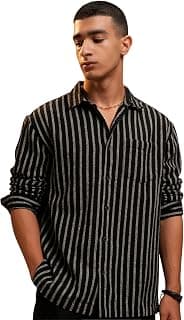 Highlander Men's Striped Relaxed Fit HLSH016124