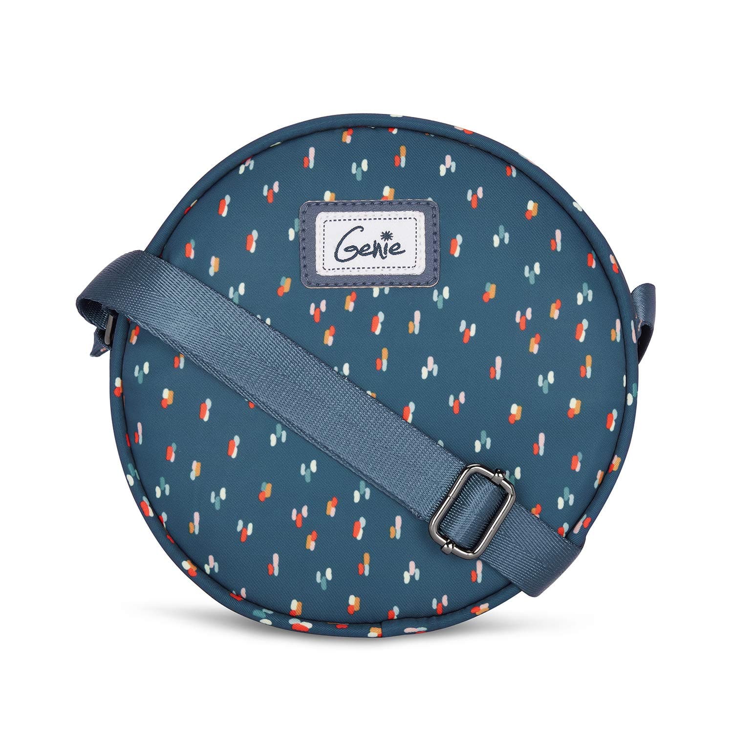 Genie Spritz Navy Blue 2 Ltrs Circle Sling Bag For Girls/Women