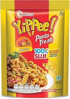 Sunfeast YiPPee! Pasta Treat|Masala|Soft & Creamy Pasta|Instant Pasta Made With Suji/ Rava 65/70/74.7 Grams(weight may vary)