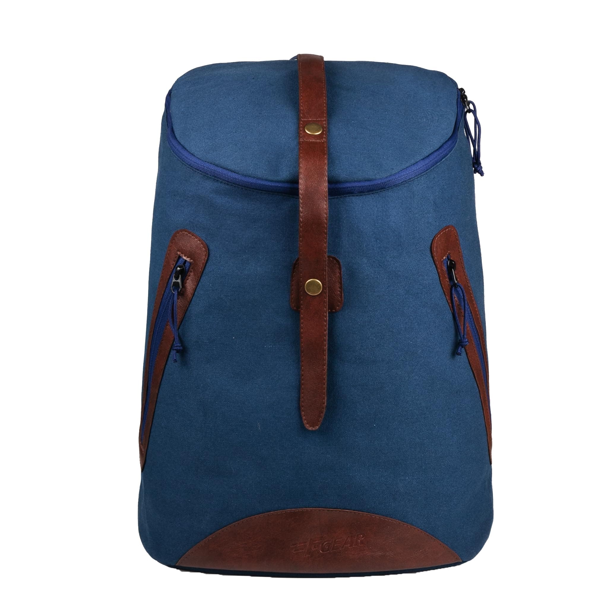 F Gear Cobalt Navy Canvas 27L Laptop Backpack for Casual School College Tuition Office Business Travel Backpack Fits 17" Laptop 1 Compartment 2 Pockets Mini Organizer Padded Back Panel For Unisex