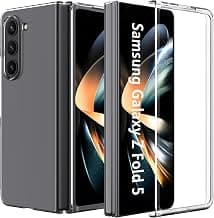 Casodon Shockproof Back Cover Case for Samsung Galaxy Z Fold 5 5G | Hard PC Clear Back Case Cover for Samsung Z Fold 5 5G (Transparent)