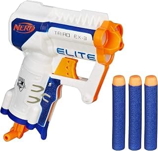 Nerf N-Strike Elite Triad EX-3 Blaster, Ages 8 And Up, Multicolor