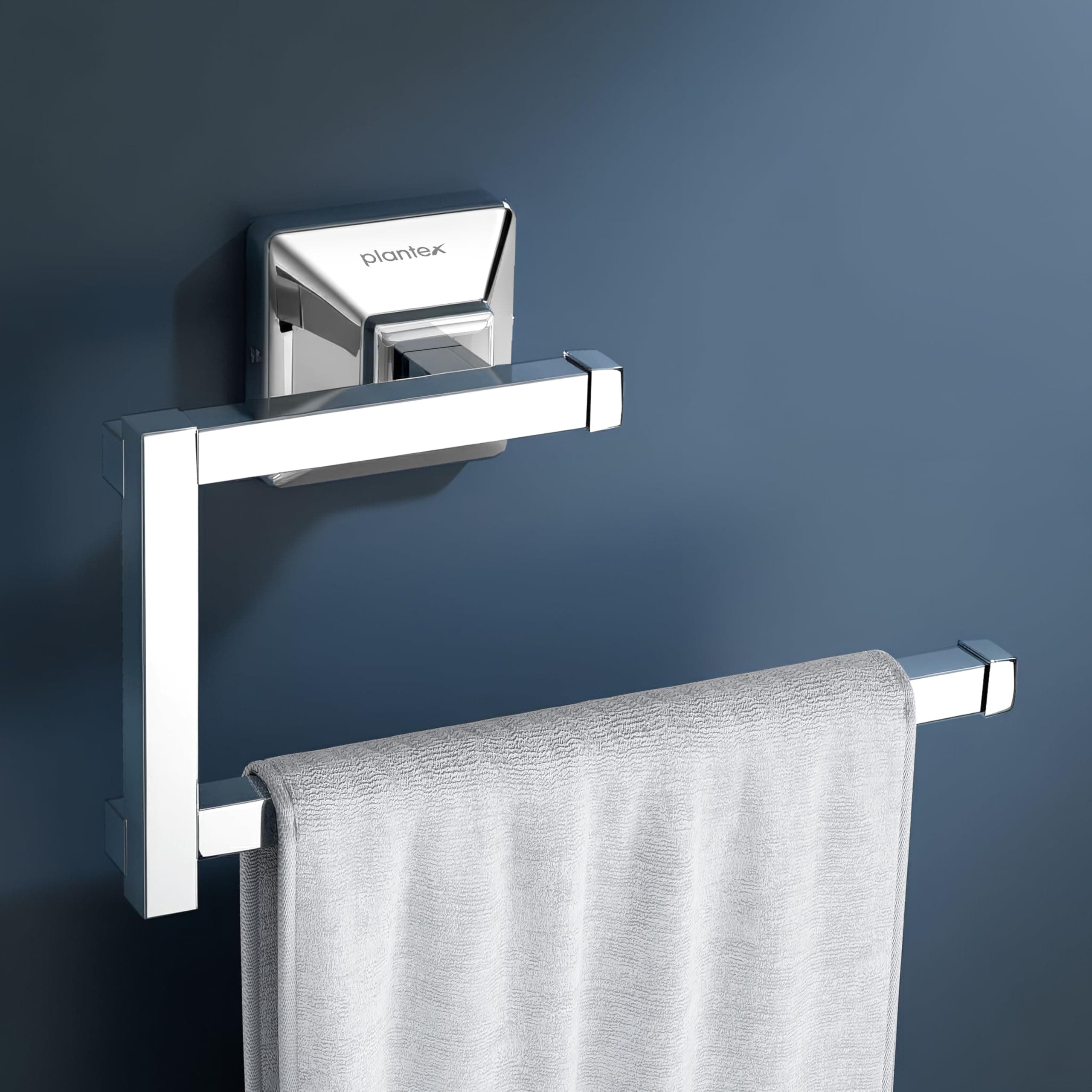 Plantex 304 Grade Stainless Steel Hand Towel Hanger for Washbasin/Towel Holder for Kitchen/Napkin Holder/Bathroom Accessories - Squaro (Chrome)