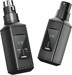 DIGIMORE Wireless Microphone System | 2.4GHz Digital Modulation | 50m Range | High S/N Ratio >90dB | Ideal for Recording, Streaming & Public Speaking (D-715)