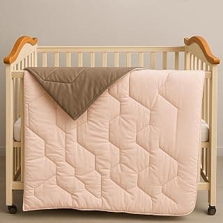 Fareto Polyester 58x42 inch Blanket, Cream & Brown, 1 Piece