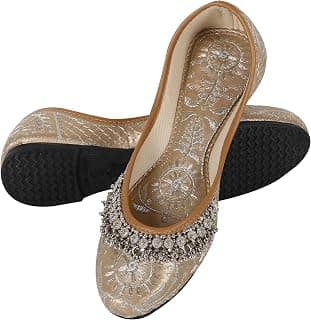 Women’s Rajasthani Embroidered with Payal Punjabi Mojari’s Jutti’s Juti’s Shoe