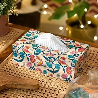 Chumbak Storage Boxes (White, Country Wood)