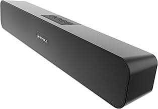 Nu Republic Soundbar 20 Bluetooth Soundbar with X-Bass Technology, 52mm Dynamic Drivers, Upto 12 Hrs Playtime, 20 W Output, Aux/USB Port (5.0 Channel) (Black)