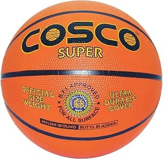 Cosco Super Rubber Moulded Basketball Orange Size - 7