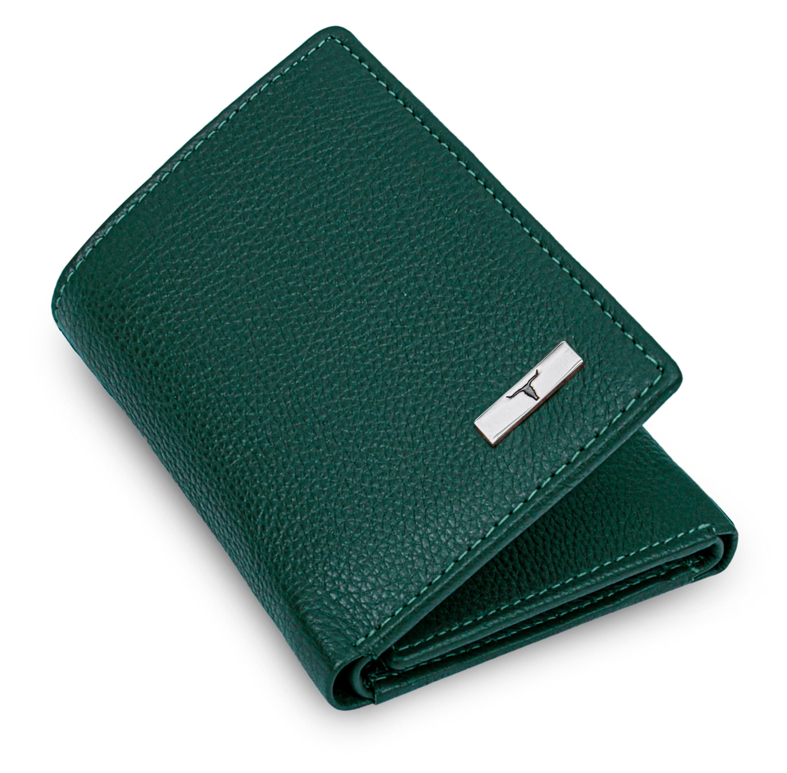 URBAN FOREST Travis Green Leather Wallet for Men