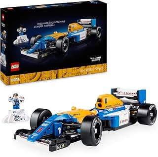 LEGO Icons Williams Racing FW14B & Nigel Mansell Home Office Desk Decor 10353 Building Blocks for 18+ Gift