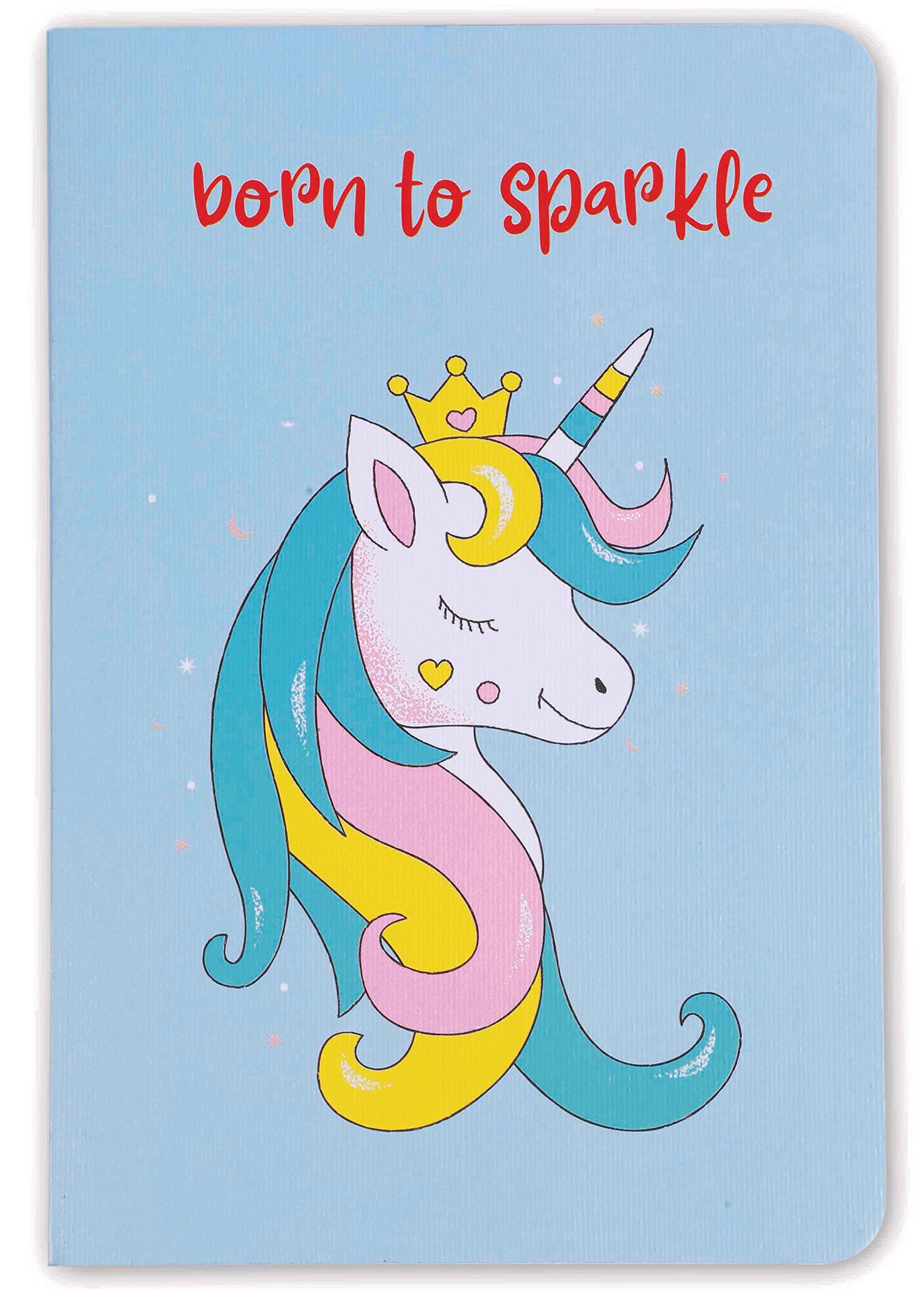 BOUND N FOUND 100 GSM A5 Dot Grid Notebook: 160 Pages, Journal Diary (Born To Sparkle)