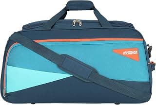 American Tourister Polyester Harp Duffle Bag 52 Cm Teal, Duffel Bag for Travel, Gym Bag for Men, Women, Durable with Strong Zips, Overnighter