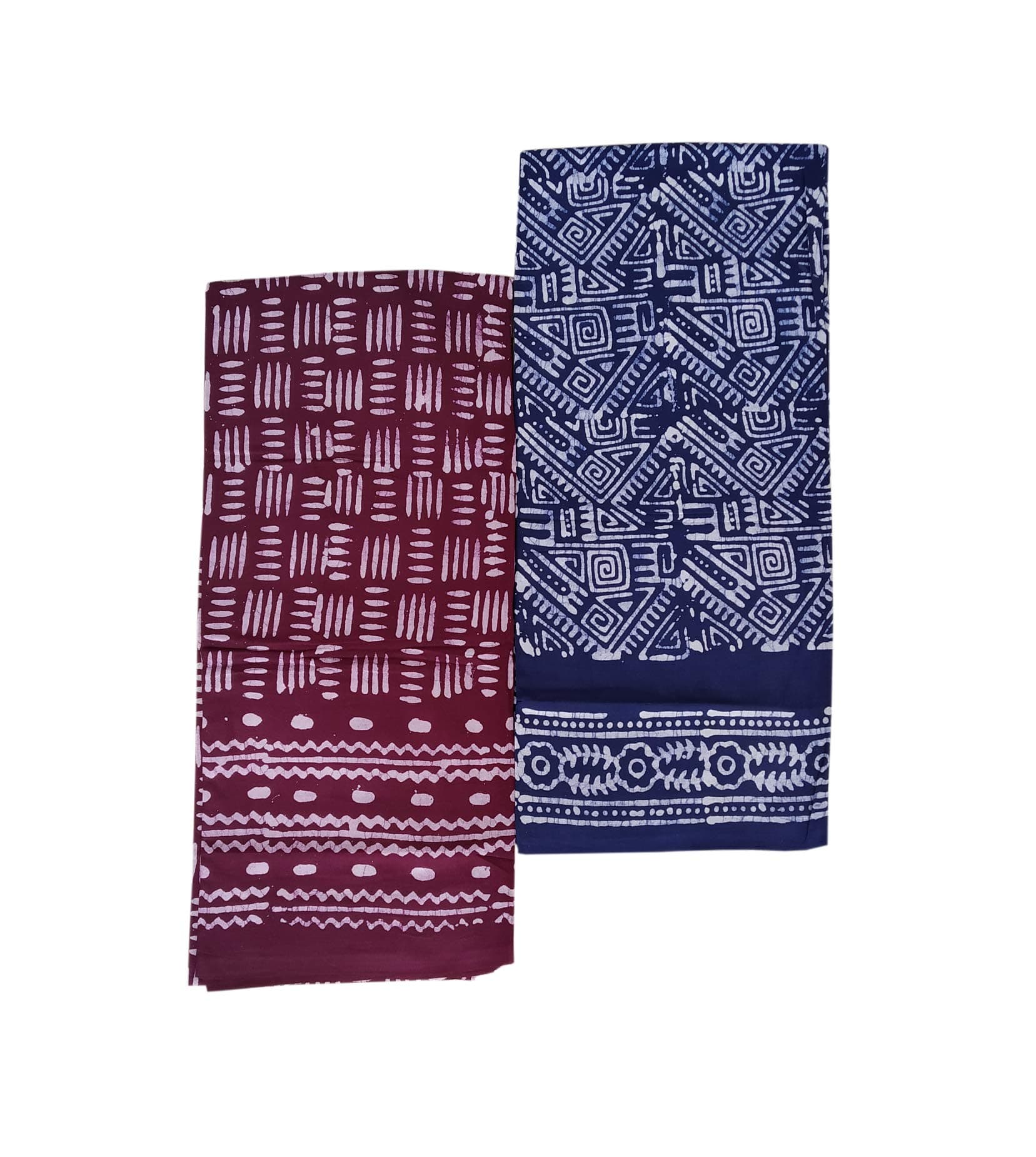 PRIYANSHI MEN'S Pure Cotton Wax Batik Handloom Lungis for Men Pack Of 2 (2 25 mtr L49)