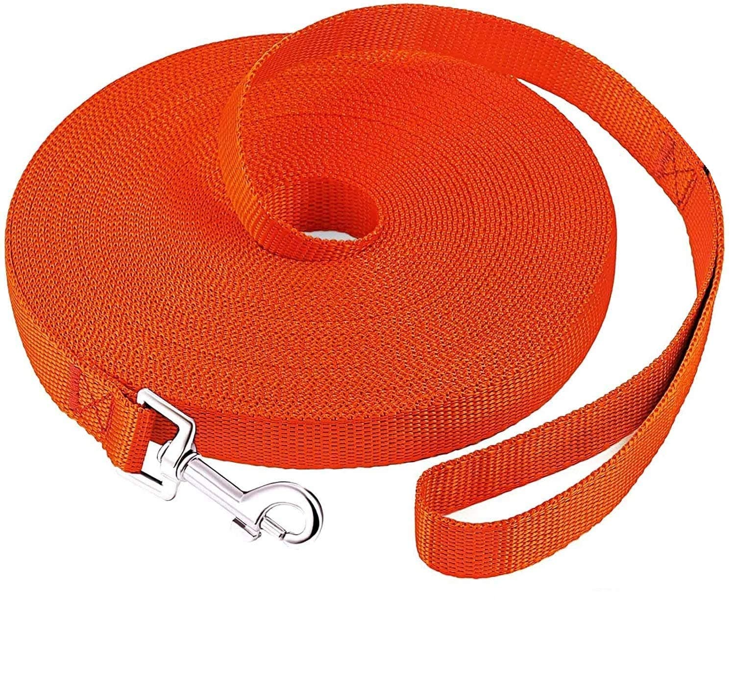 Cozy Puppies Dog Training Lead Long Rope Cotton Nylon Webbing Recall Obedience Line Leash for Pet 3m/10Ft Double Ply Leash (10.FEET, RED)
