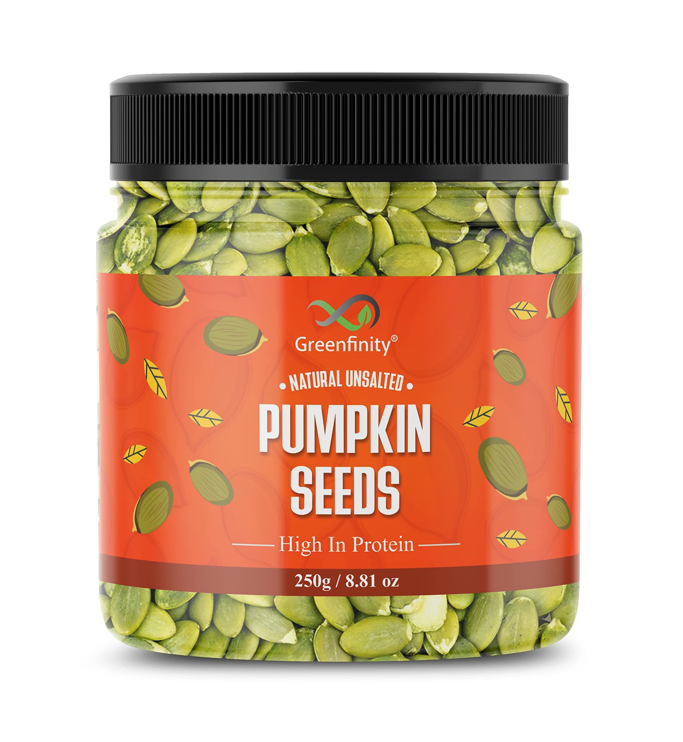 GreenFinity Jumbo Fresh Pumpkin Seeds 250 Gram|A Healthy & Tasty Immunity-Boosting Snack, Rich In Protein & Fiber For A Nutrient-Packed Diet