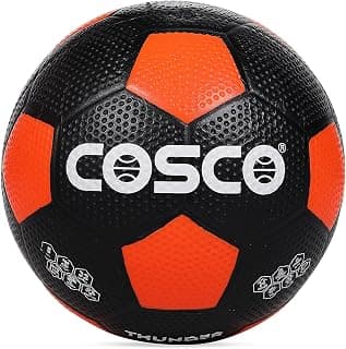 Cosco Thunder Football, Size 5 (Multicolour) Outer Material: Foam