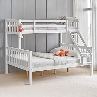 Home Centre Helios - Taylor | Solid Wood | Bunk Beds | White | 1 Year Warranty