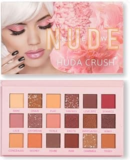BEAUTY 18 Shades Swiss Nude Eyeshadow Palette with Mirror - Shimmer & Matte Finish | Nude Eyeshadow Palette with Versatile Colors