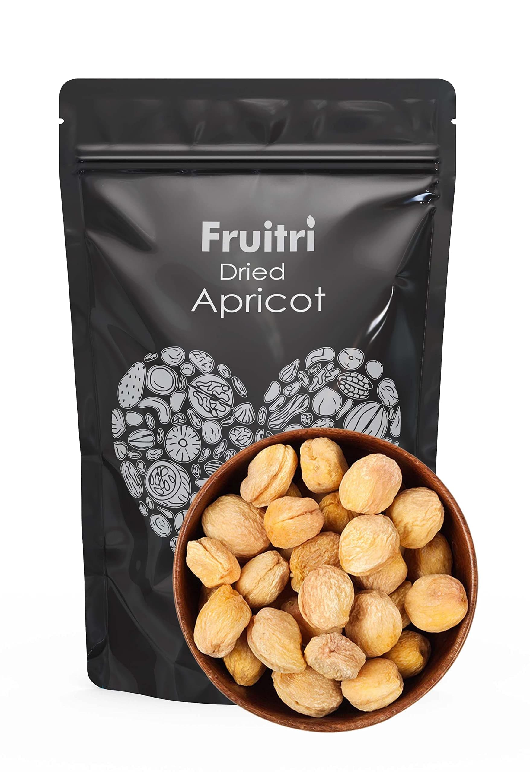 Fruitri Premium Dried Apricot Dry Fruits, Soft And Big Size Khumani, 500 Gram