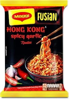 MAGGI Fusian Hong Kong Spicy Garlic Noodles Pouch, 73 grams