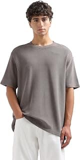 Flying Machine Men's Relaxed Fit T-Shirt | Self-Design | Tshirt for Man