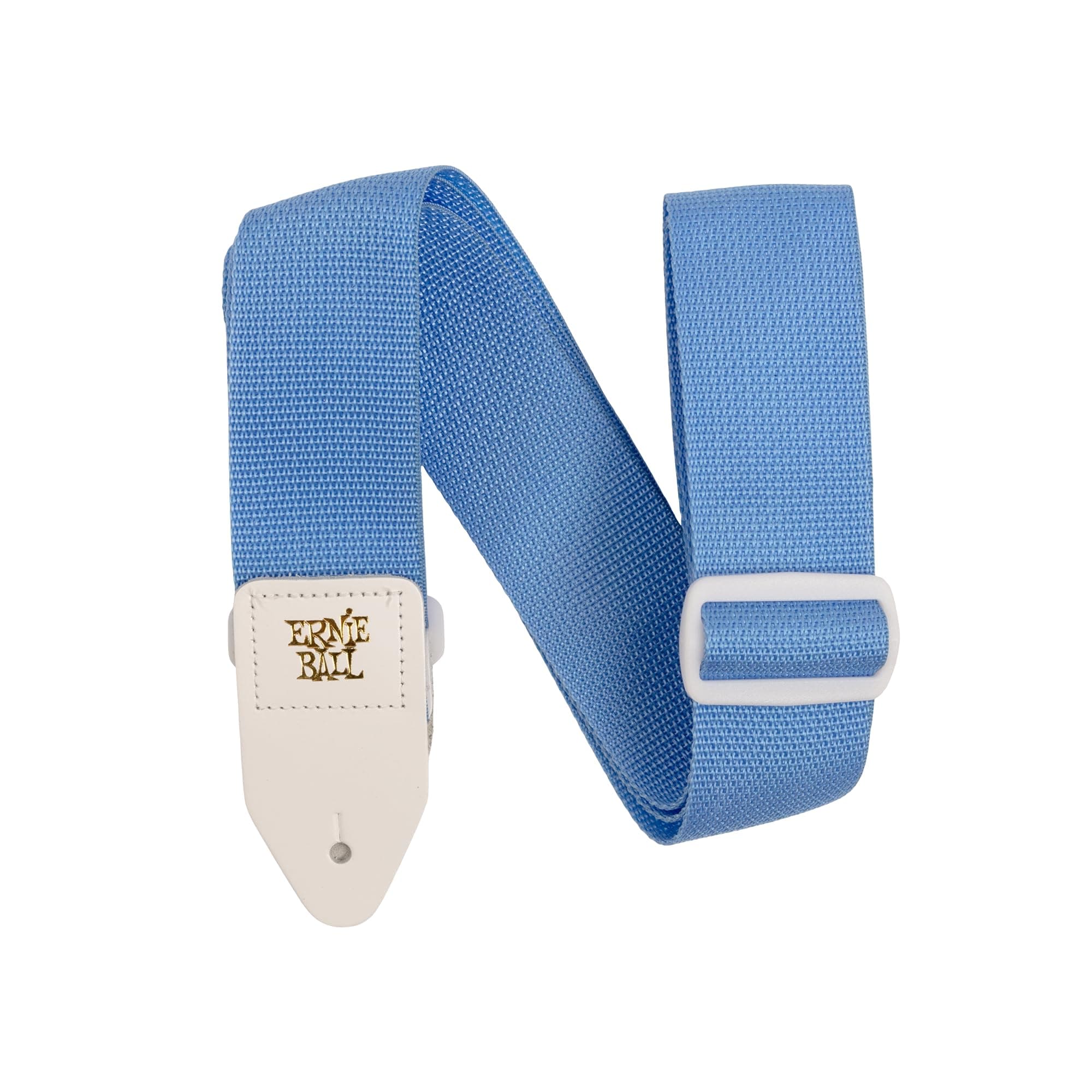 Ernie Ball 5348 Polypro Guitar Strap - Soft Blue & White