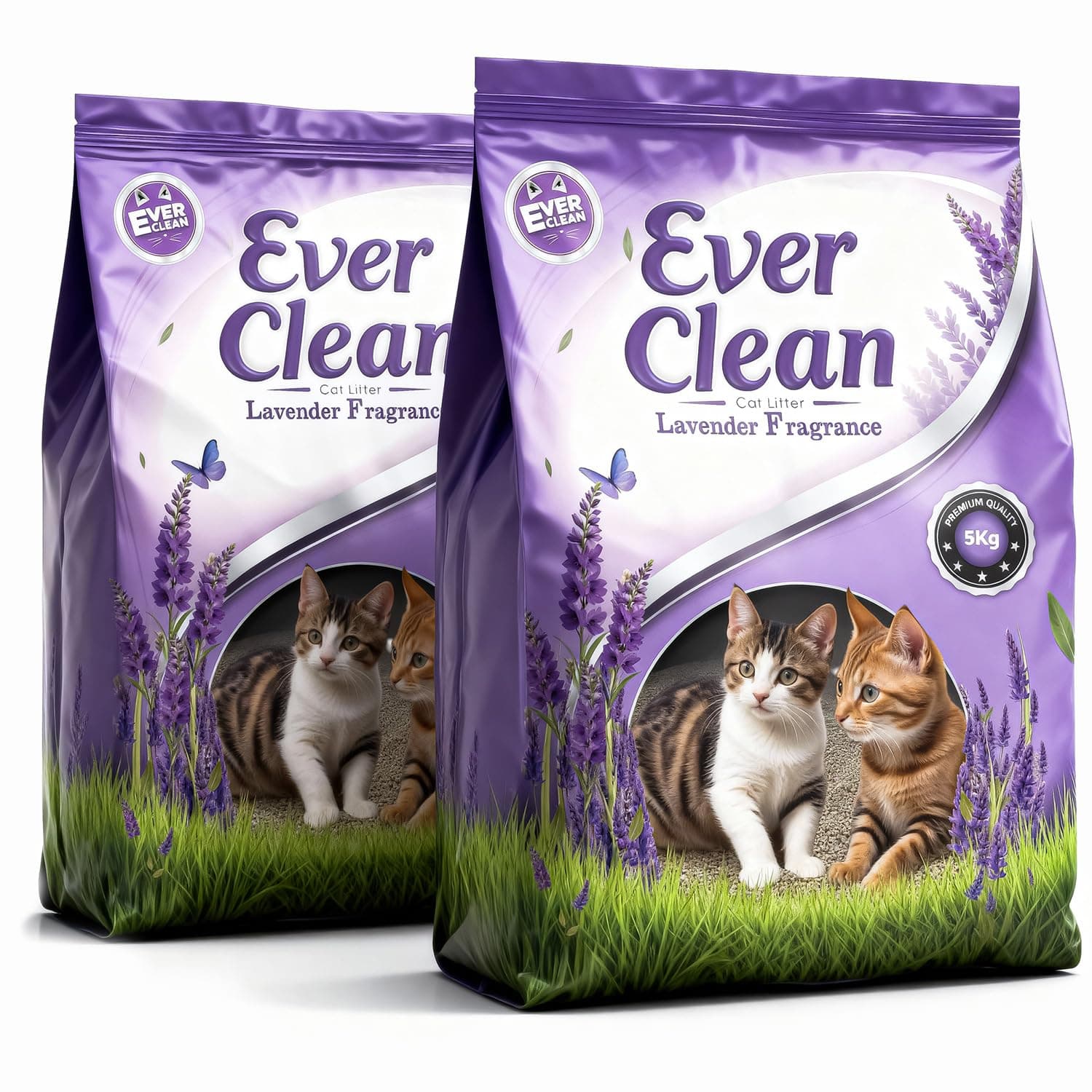 Ever Clean Cat Litter 10Kgs Lavender Scented Odor Control for A Soothing Environment
