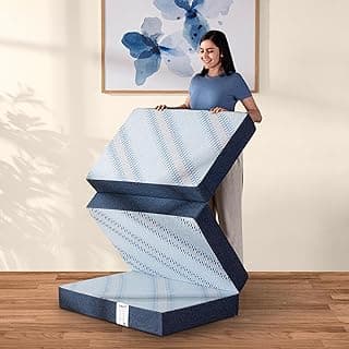 Livpure Smart Folding & Tri-Fold Mattress | Foldable Bed | Guest Bed | Travel | Camping | Single | 72X30X3 Inches| LSH-MAT-TRI3-100