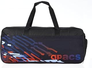 Apacs Duffle Double Compartment | Dedicated Shoe Pouch | Accessory Pouch | Duffle Bag Type | Badminton Kitbag Professional